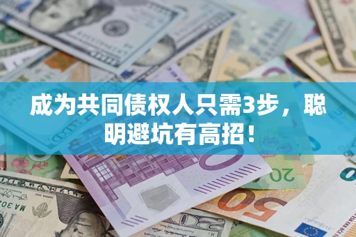 武汉成为共同债权人只需3步,聪明避坑有高招! 武汉成为共同债权人只需3步,聪明避坑有高招!